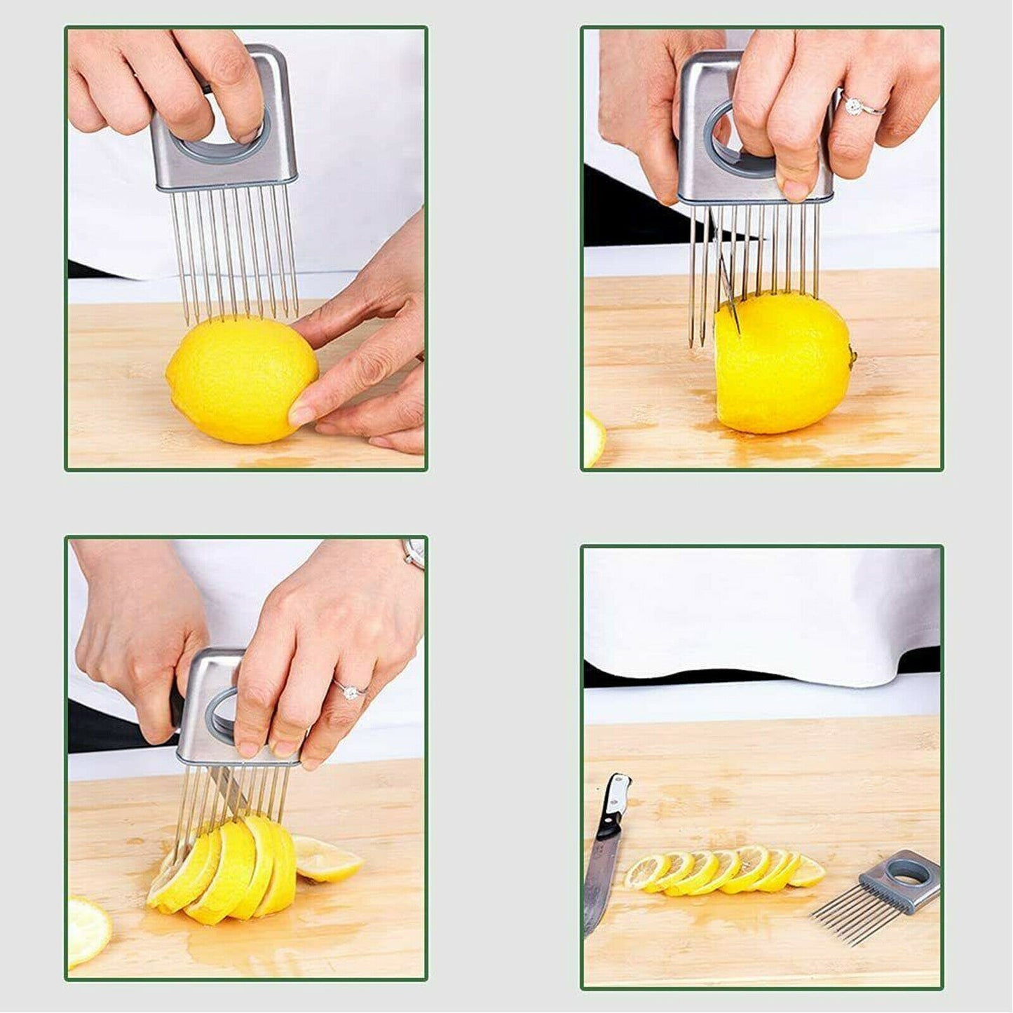 Stainless Steel Onion and Tomato Holder Slicer