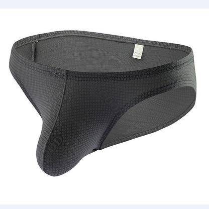 Men's Thick Ice Silk Solid Color Briefs