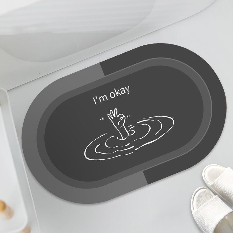 Bathroom Sliding Door Floor Cushion Mat
