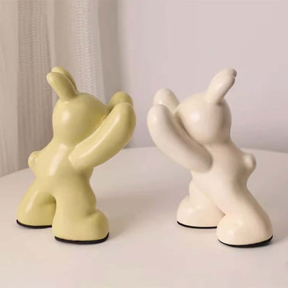 Animal Figurine Ceramic Bookends – Decorative CD & DVD Holders