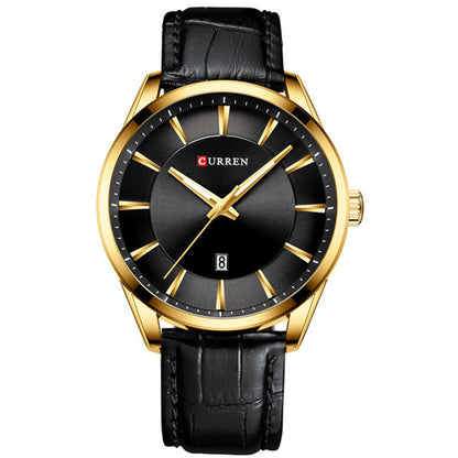 Men's Business Quartz Watch Calendar, Waterproof