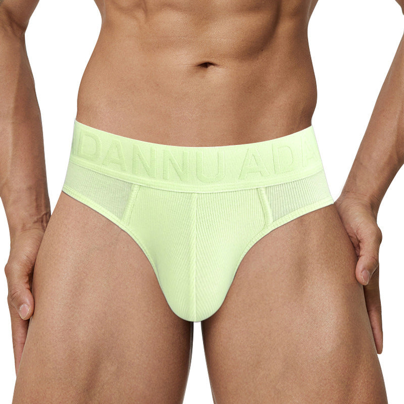 Men's Sexy Breathable Embossed Briefs