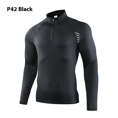 Half Zipper Workout Outdoor Running Quick-drying Clothes