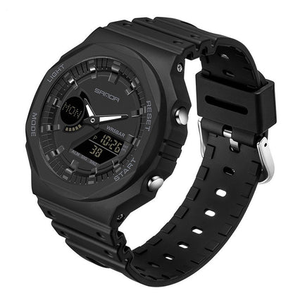 Sports Waterproof Dual Display Electronic Watch