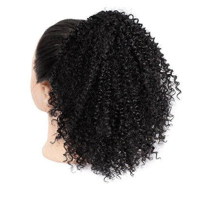 African Drawstring Small Curly Wig