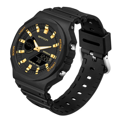 Sports Waterproof Dual Display Electronic Watch