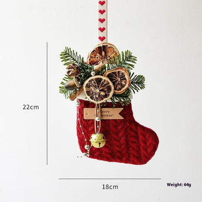 Knitted Christmas Stockings, Decoration, Scene Layout