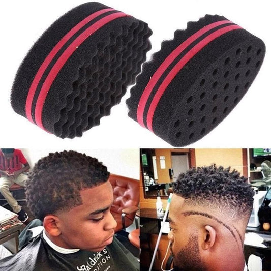 Wave-Shaped Sponge Hair Twist Brush