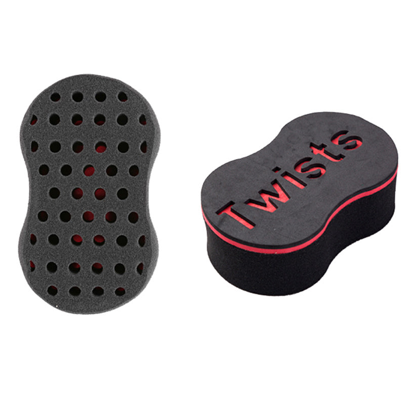 Wave-Shaped Sponge Hair Twist Brush