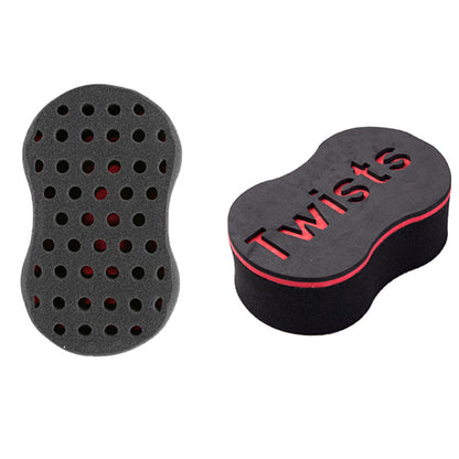 Wave-Shaped Sponge Hair Twist Brush