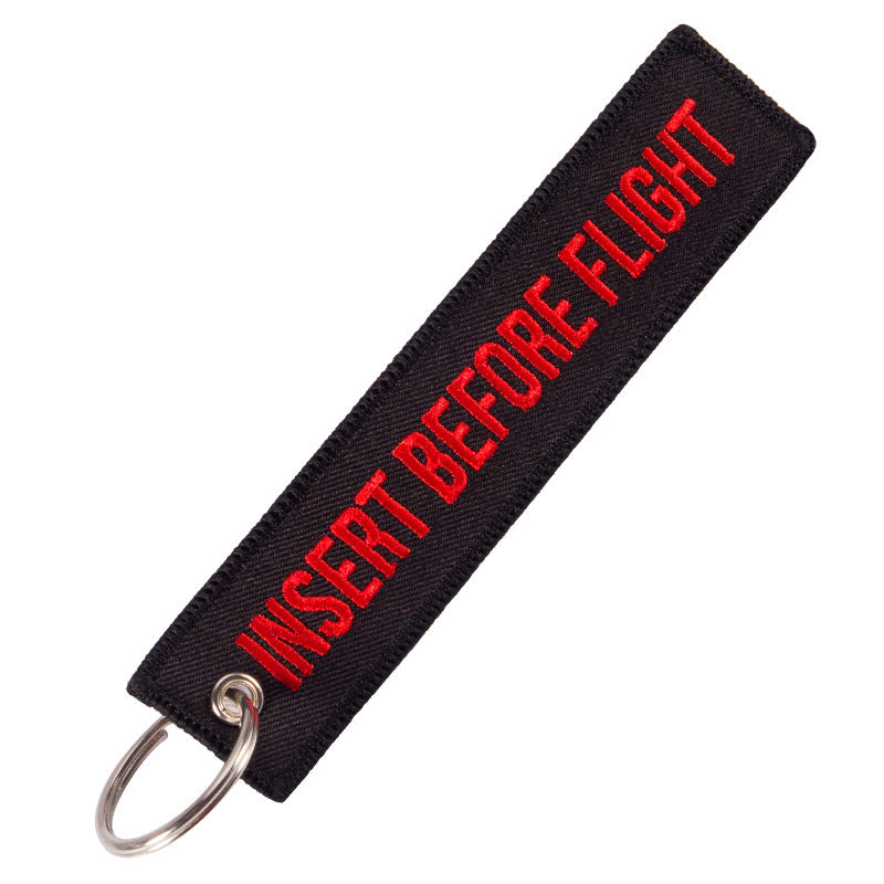 Double Sided Embroidered Keychain Ornament