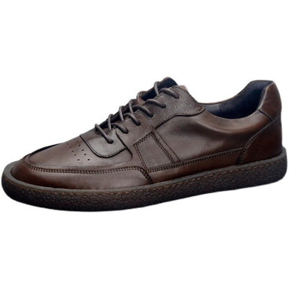 Men's Vintage Low Top Leather Sneakers