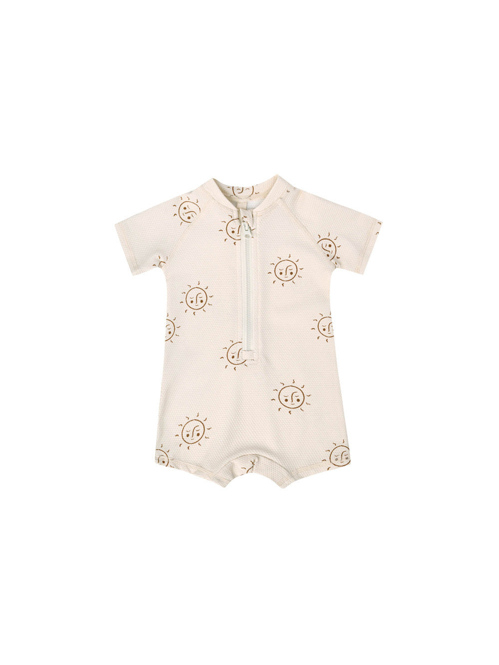 Boys And Girls Baby Short Sleeve Quick-drying Printing One-piece Swimsuit