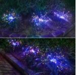 Solar Fireworks LED String Lights Decor