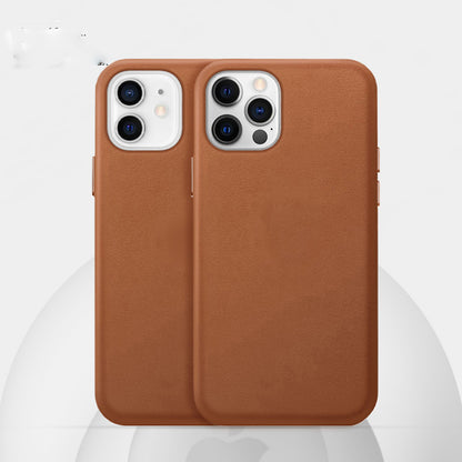 Real Cowhide Leather Magnetic Phone Case