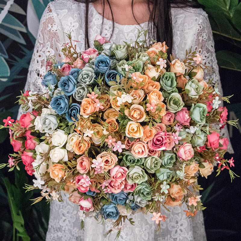 Artificial Silk Cloth Wedding Flowers