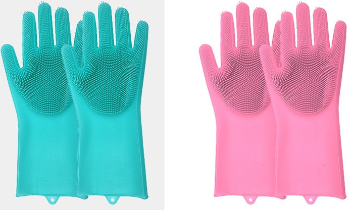 Silicone Heat-Resistant Scrubbing Gloves