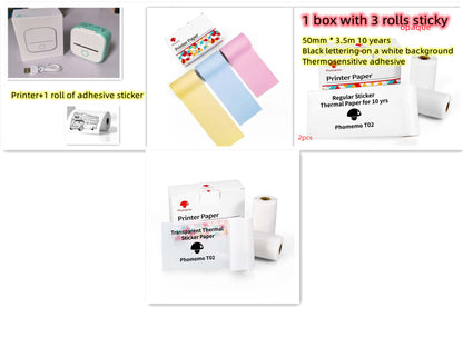 Mini Portable Thermal Label Printer - Ideal for Students and Price Tags