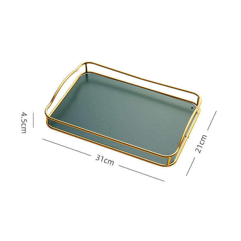 Household Rectangular Tea Tray Water Cup Storage