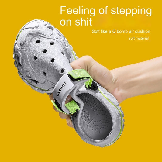 Breathable Soft Bottom Sports Beach Sandals: Casual, Two-way Wear