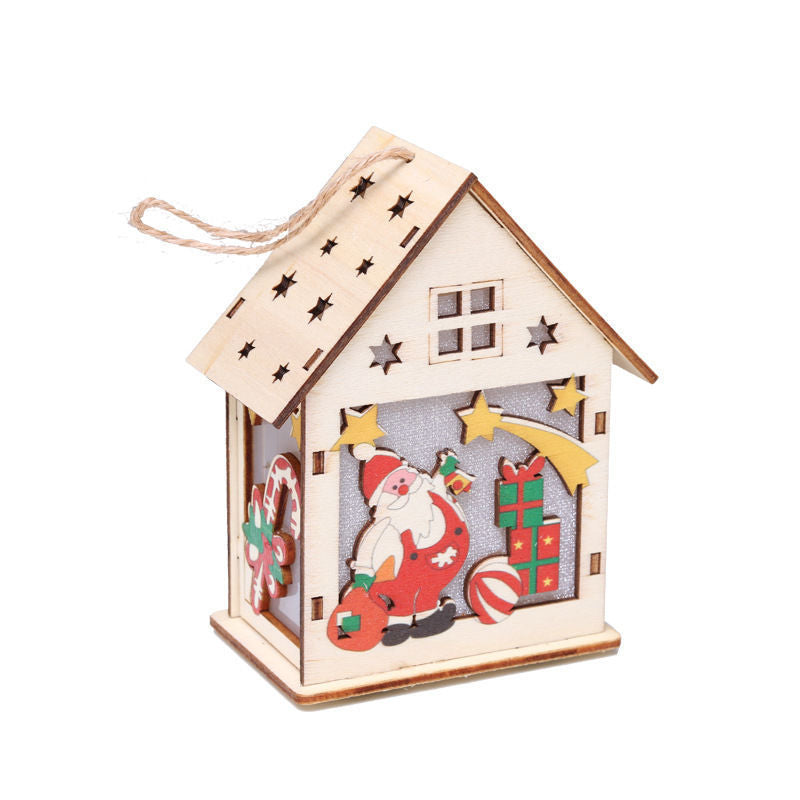 Luminous Christmas Wood Decorations with Lights