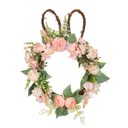 Easter Egg Rabbit Wreath Pendant