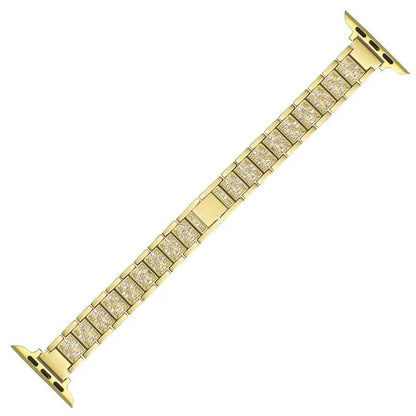 Alloy Strap Full Diamond Waist Watch