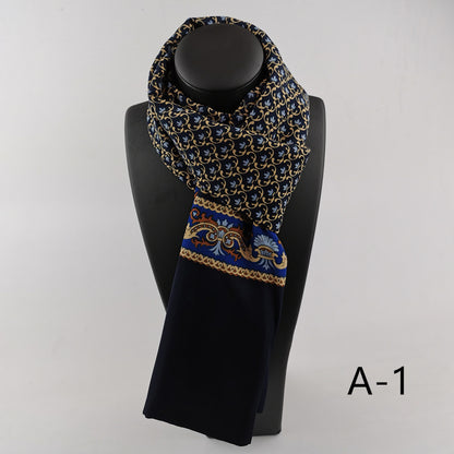 Men's Double Layer Cashmere Washed Warm Scarf