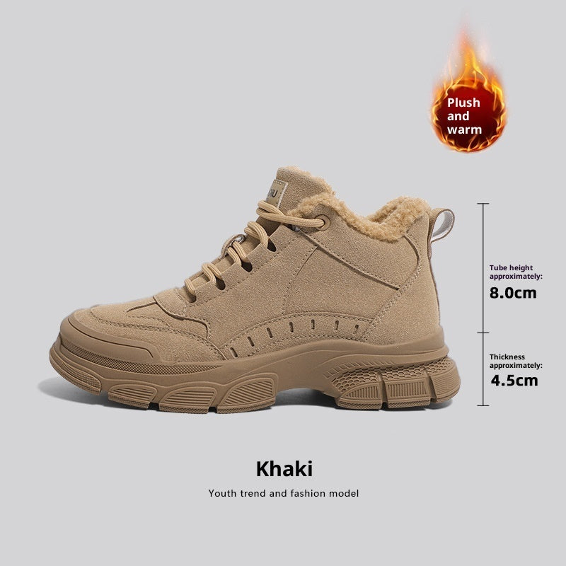 Warm Snow Boots Women's Non-slip Plus Velvet Thickened Martin Boots