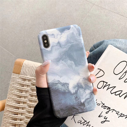 Apple Blue Waves Hard Case for iPhone