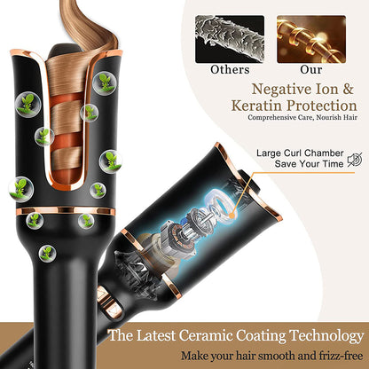 Auto-Rotating Curling Wand Styler