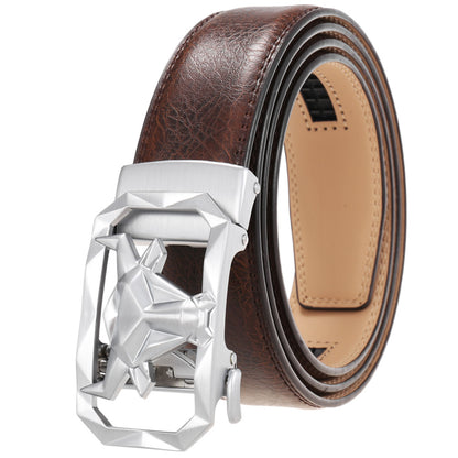 Fashion Men's Leather Belt Alloy Buckle