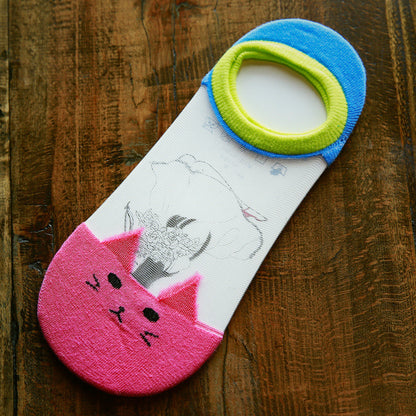 Cartoon Crystal Transparent Ankle Socks