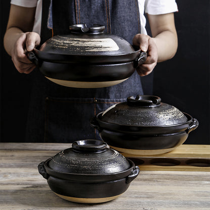 Ceramic Stew Pot Soup Rice Casserole Gas Clay Pot