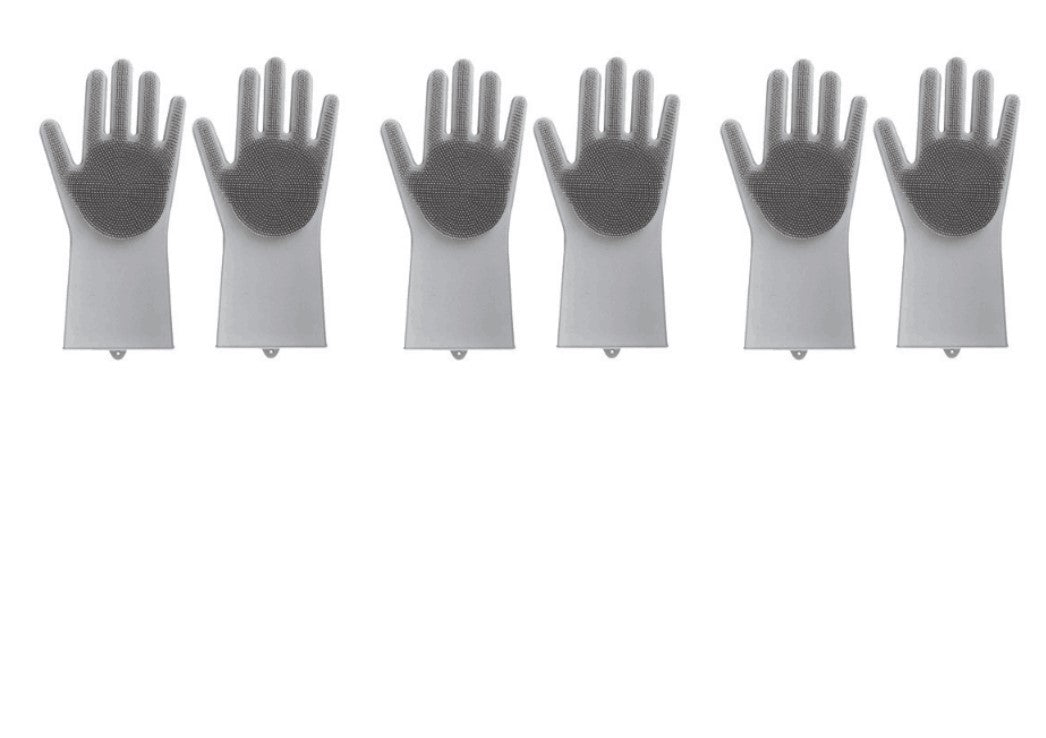 Silicone Heat-Resistant Scrubbing Gloves