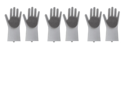 Silicone Heat-Resistant Scrubbing Gloves