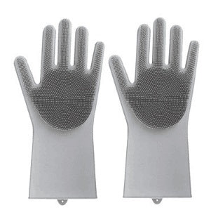 Silicone Heat-Resistant Scrubbing Gloves