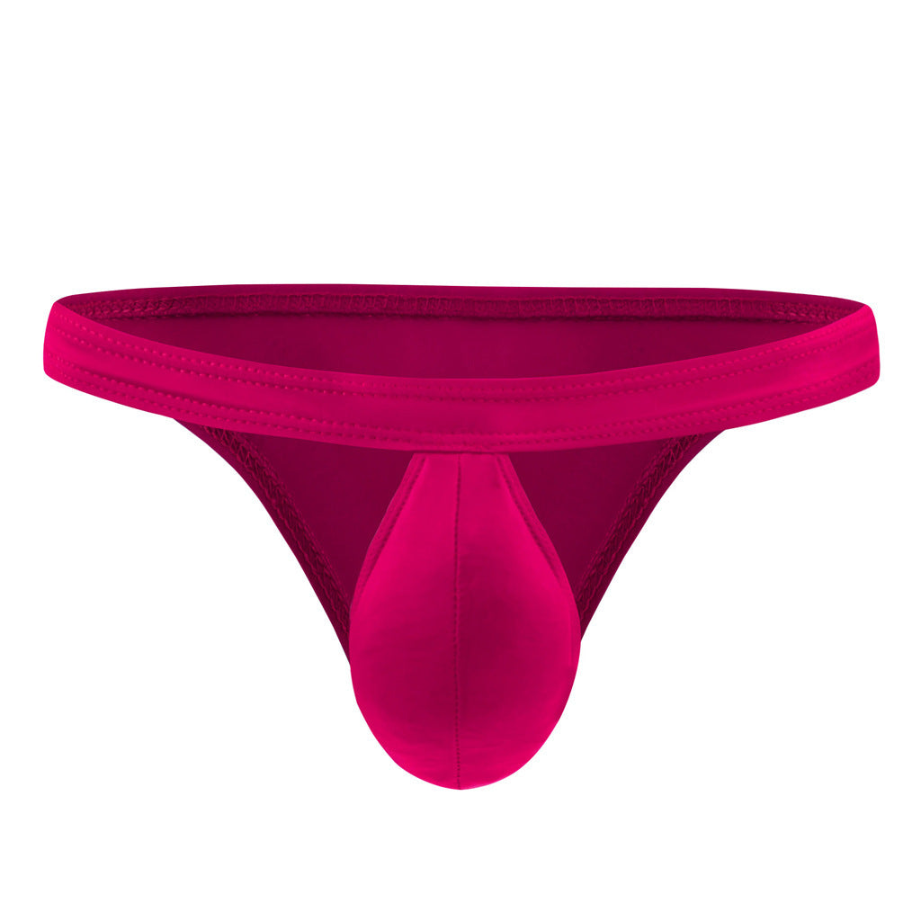 Men's Translucent Ice Silk Low Waist Briefs