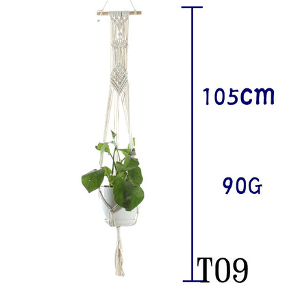 Beige Cotton Rope Plant Hanger