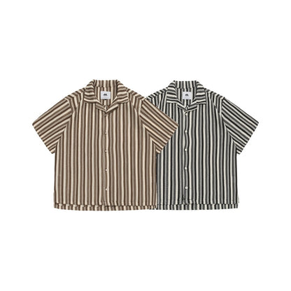Shirt Men's Loose Short Sleeve Jacket
