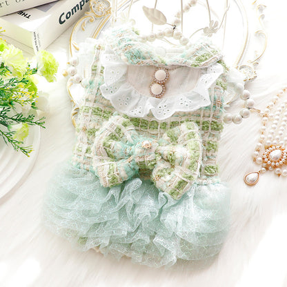 Lace Dress Clothes For Small Dogs