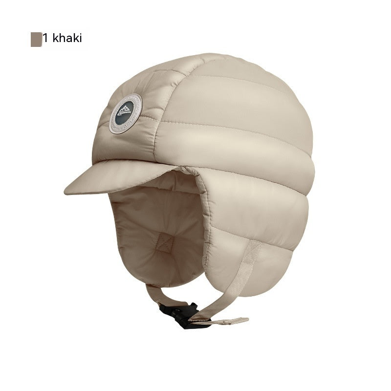 Down Plush Windproof Waterproof Winter Hat