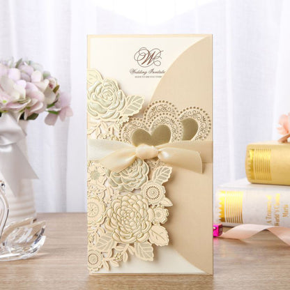 Chinese Style Ribbon Wedding Invitation