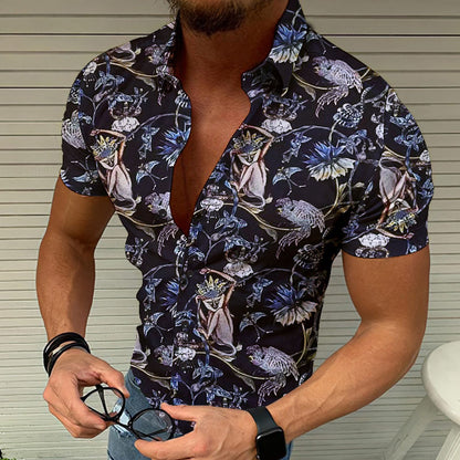 Men's 3D Printed Casual Summer Beach Shirt