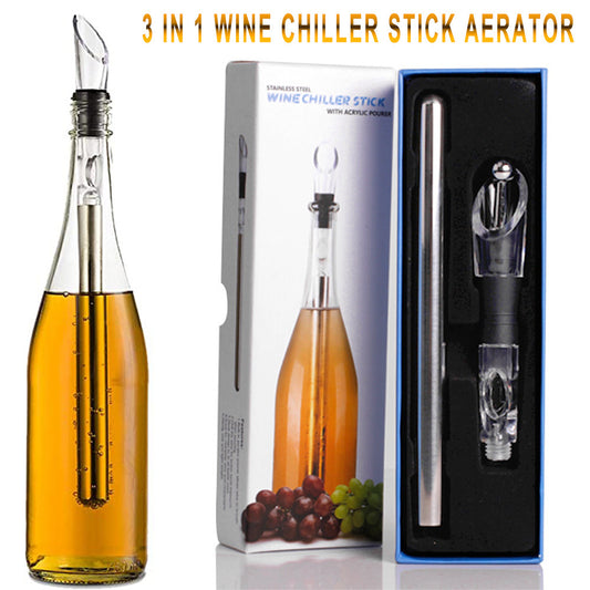 Stainless Steel Wine Bottle Cooler Chilling Stick
