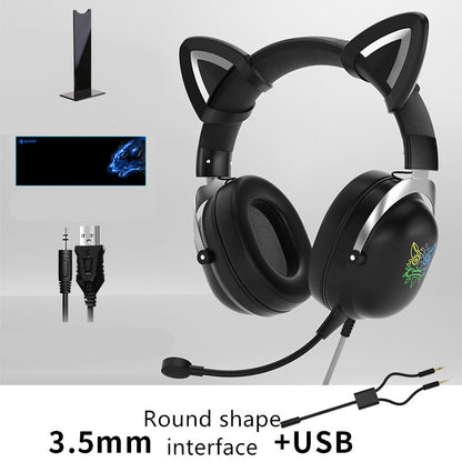 Head Mounted Wired Gaming Headset for Girls