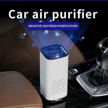 Portable Car Air Purifier Ionizer Smoke Dust Remover