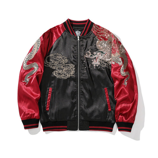 Embroidered Men's Four Sacred Beasts Dragon