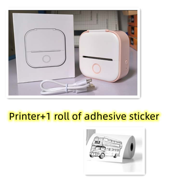 Mini Portable Thermal Label Printer - Ideal for Students and Price Tags