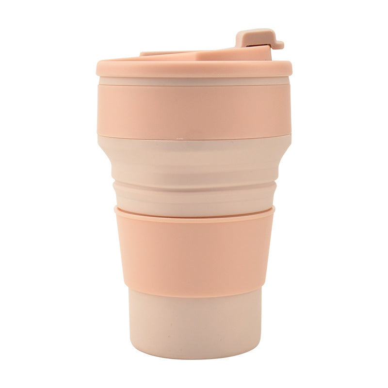 Folding Collapsible Mug with Cover for Coffee and Travel